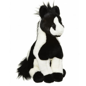 Paarden Knuffel Zwart-Wit