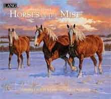 Paardenkalender Horses in the Mist