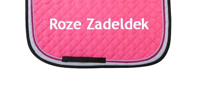 Roze Zadeldek Kopen Prijs Aanbiedingen Voorbeelden