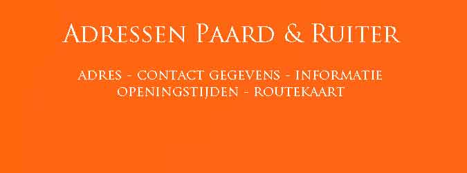 Adressen Paard en Ruiter